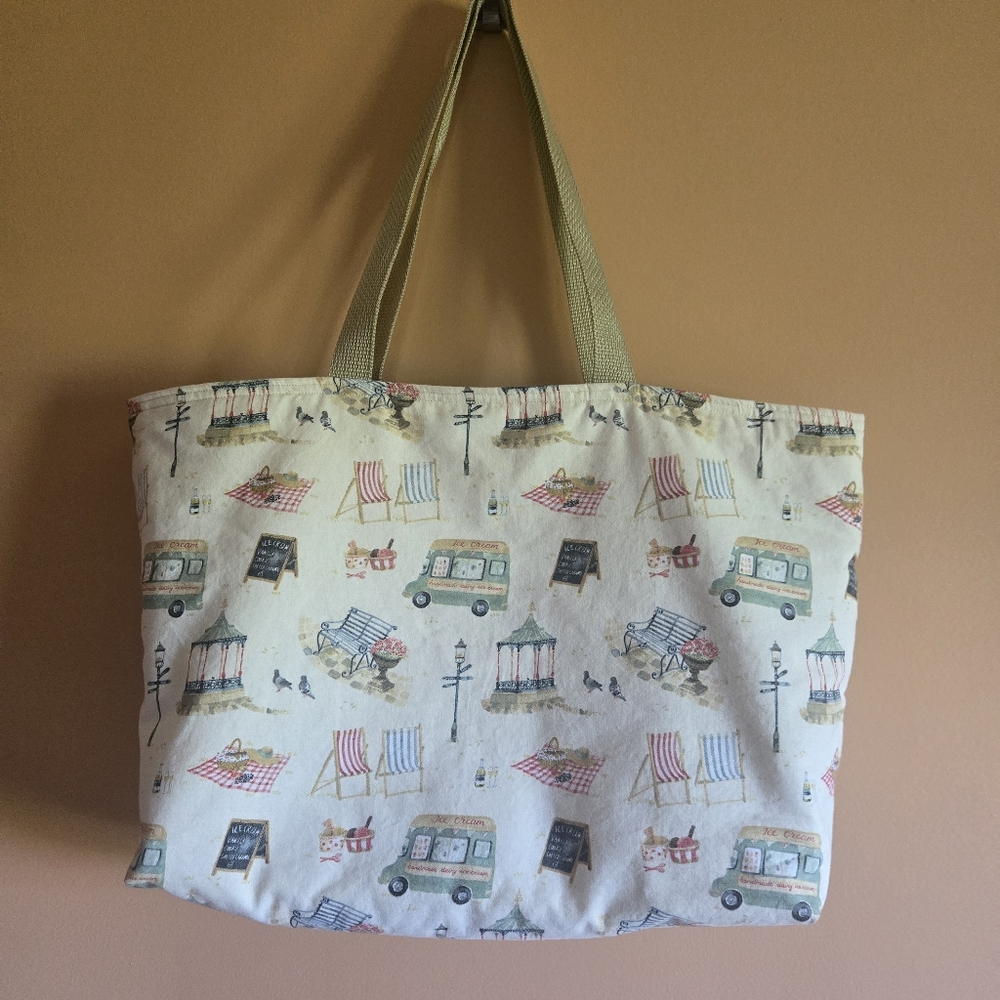 Fun In The Sun Outside Activities Printed Cloth Tote Bag